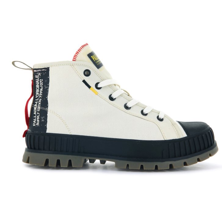 Pánské Boty Palladium Pallashock Supply Hi Bílé | CZ LDT-28P